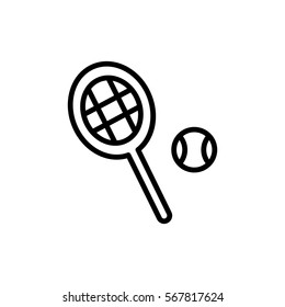 Tennis icon flat.