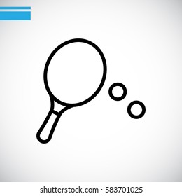  Tennis icon flat.
