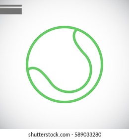 Tennis icon flat.