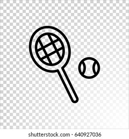 Tennis icon flat.