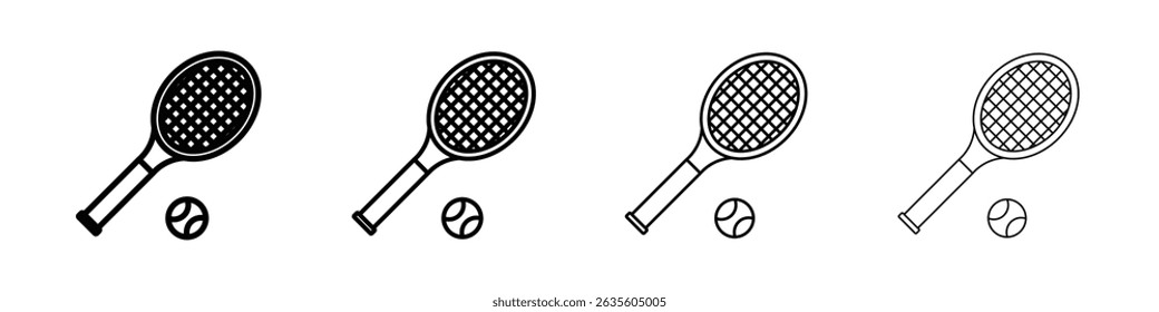Tennis icon Flat illustration sign