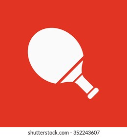 Tennis icon. Game symbol. Flat Vector illustration