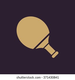 Tennis icon. Game symbol. Flat Vector illustration