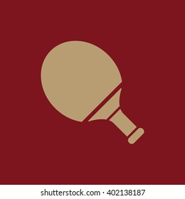 Tennis icon. Game symbol. Flat Vector illustration