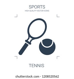 tennis icon. high quality filled tennis icon on white background. from sports collection flat trendy vector tennis symbol. use for web and mobile