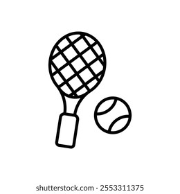 Tennis icon isolated on white background