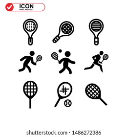 Tennis icon isolated sign symbol vector illustration - Collection of high quality black style vector icons
