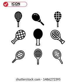 Tennis icon isolated sign symbol vector illustration - Collection of high quality black style vector icons
