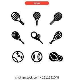 tennis icon isolated sign symbol vector illustration - Collection of high quality black style vector icons
