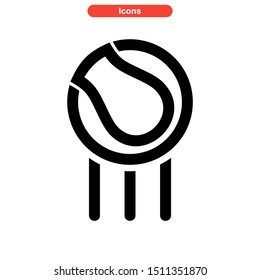 tennis icon isolated sign symbol vector illustration - high quality black style vector icons

