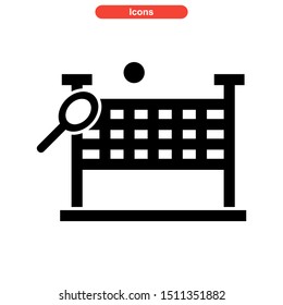 tennis icon isolated sign symbol vector illustration - high quality black style vector icons
