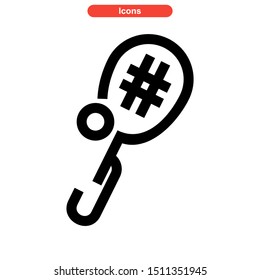 tennis icon isolated sign symbol vector illustration - high quality black style vector icons
