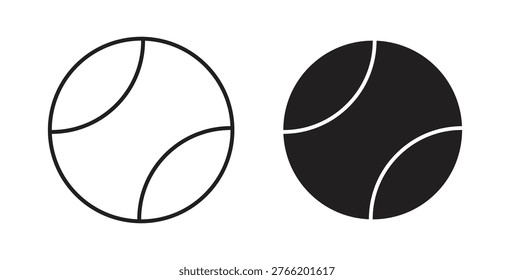 Tennis icon in line design. Editable stroke icon.
