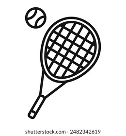 Tennis Icon Pack Sport Illustrations for Health and Fitness Activities