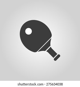 The tennis icon. Ping pong symbol. Flat Vector illustration