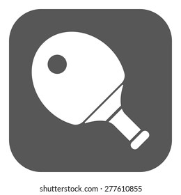 The tennis icon. Ping pong symbol. Flat Vector illustration. Button