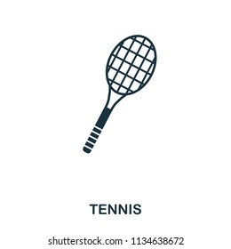 Tennis icon. Premium style icon design. UI. Illustration of tennis icon. Pictogram isolated on white. Ready to use in web design, apps, software, print