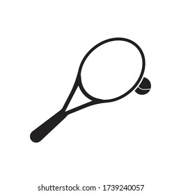 Tennis icon. Tennis racket silhouettes vector. Vector Illustration Isolated On White