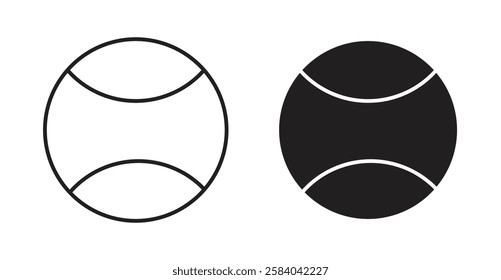 Tennis icon set in thin line. vector illustrations for web