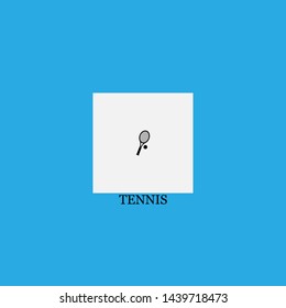 tennis icon sign signifier vector