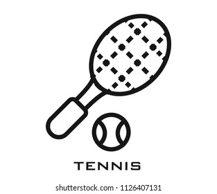 Tennis icon signs