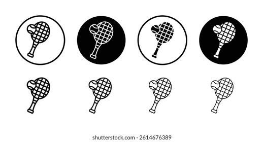 tennis icon Simple outline vector logo