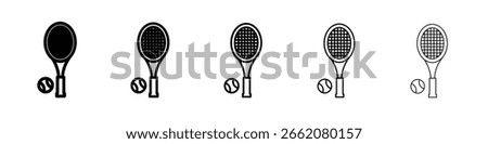 Tennis icon Symbol concept for web design.simple line vector icon. logo illustration.
