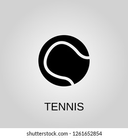 Tennis icon. Tennis symbol. Flat design. Stock - Vector illustration