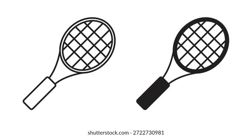 Símbolo de icono de tenis. Vector EPS 10. icono de línea y glifo