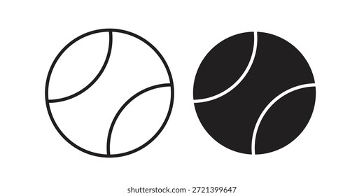 Icono del tenis para la Plantilla. Conjunto de gráficos de Vector de iconos