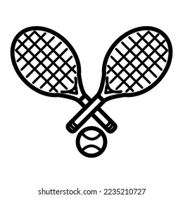 Tennis icon in trendy  vector design illustration 