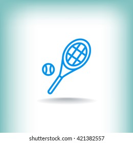 Tennis icon vector