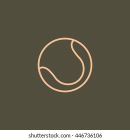 Tennis icon vector.