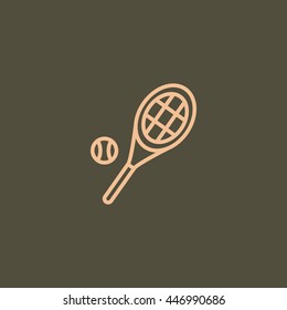 Tennis icon vector, 