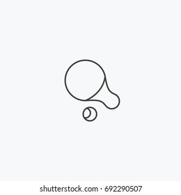 Tennis icon vector, can be used for web and mobile design