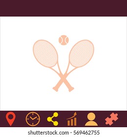 Tennis  icon. Vector design. 