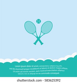 Tennis  icon. Vector design.