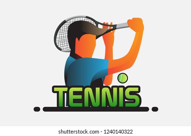tennis icon vector illustration isolated on white background