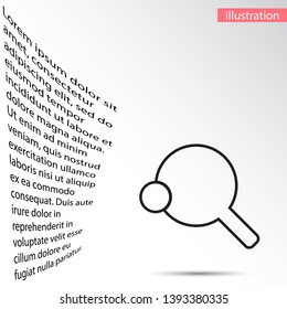tennis icon vector . Lorem Ipsum Illustration design
