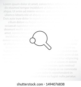 tennis icon vector . Lorem Ipsum Illustration design