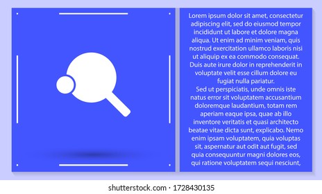 tennis icon vector . Lorem Ipsum Illustration design