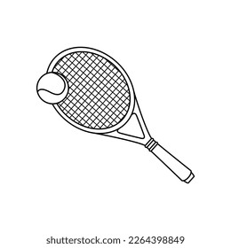 Tennis icon vector. Tennis racquet illustration sign. Sport symbol or logo.