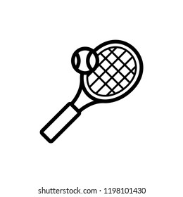 Tennis icon vector sign symbol for design.