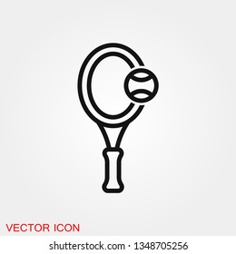 Tennis icon vector sign symbol for design