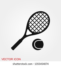 Tennis icon vector sign symbol for design