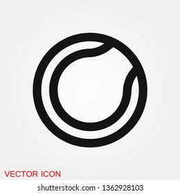 Tennis icon vector sign symbol for design