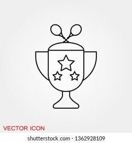 Tennis icon vector sign symbol for design