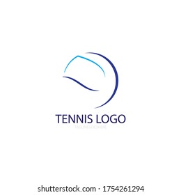 tennis illustration logo vector design