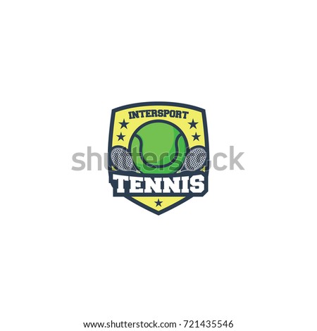 Tennis inter sport logo vector
