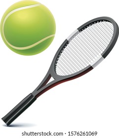 tennis isolated on white background. illustration vector